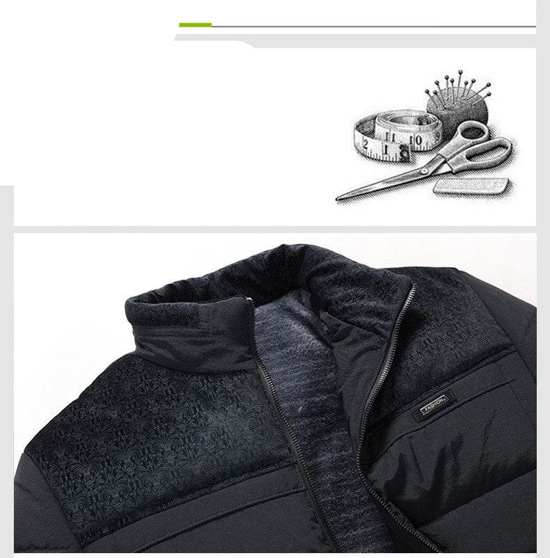 Middle-aged men's business casual down padded jacket - Mubimart