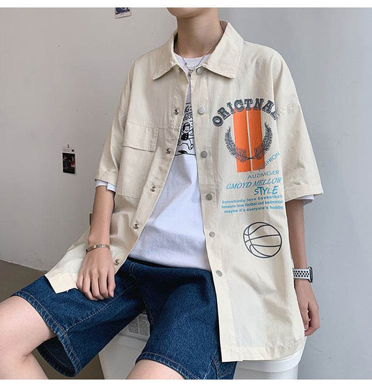 Japanese tooling shirt jacket - Mubimart