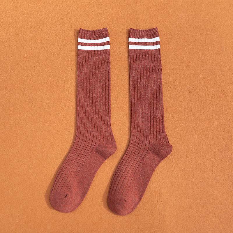 South Korea Japanese jk middle tube knee-length street half-high tube ins trendy socks - Mubimart