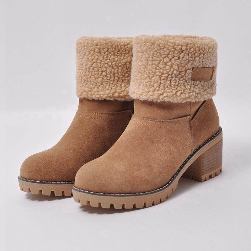 FUR ANKLE BOOTS - Mubimart