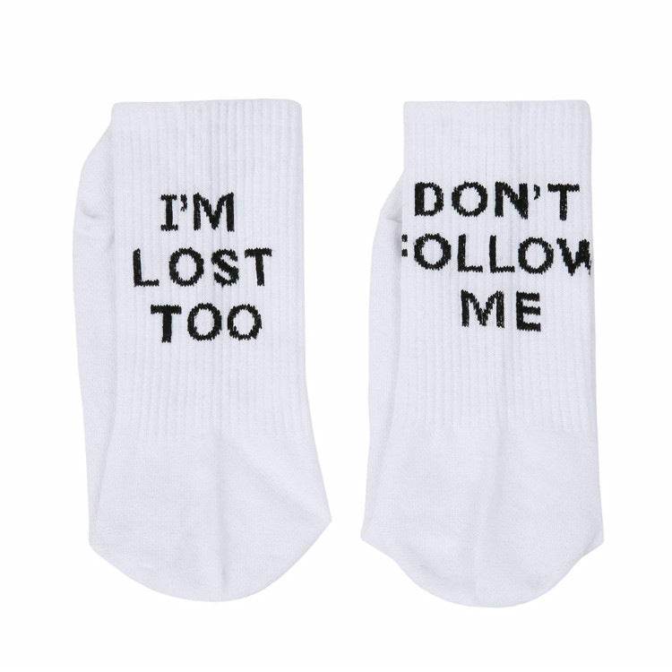 English alphabet socks ins tide socks - Mubimart
