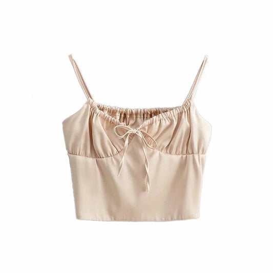Double satin camisole - Mubimart