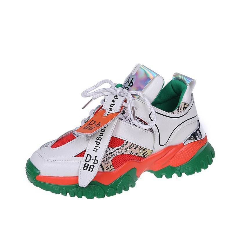Breathable net sports casual shoes women - Mubimart