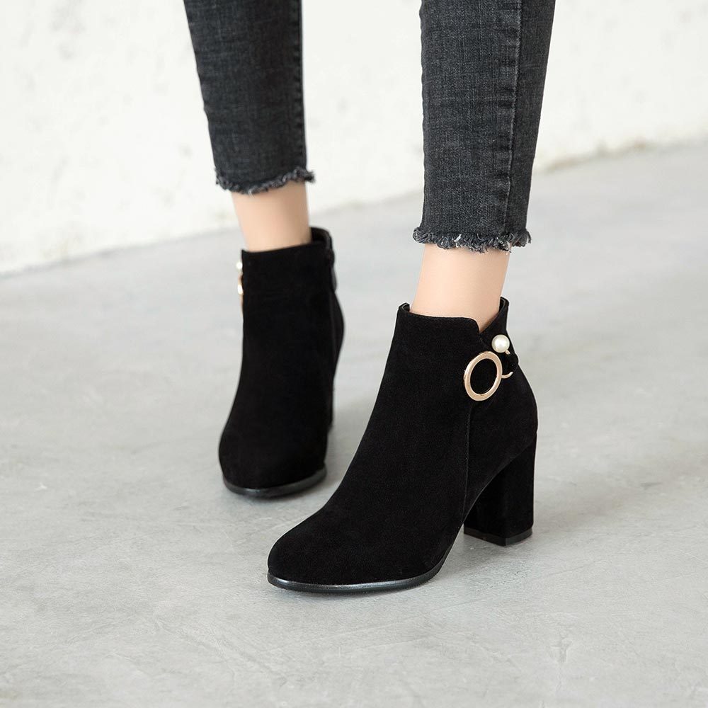 British pointed booties