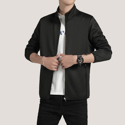 Men's fleece cardigan jacket - Mubimart