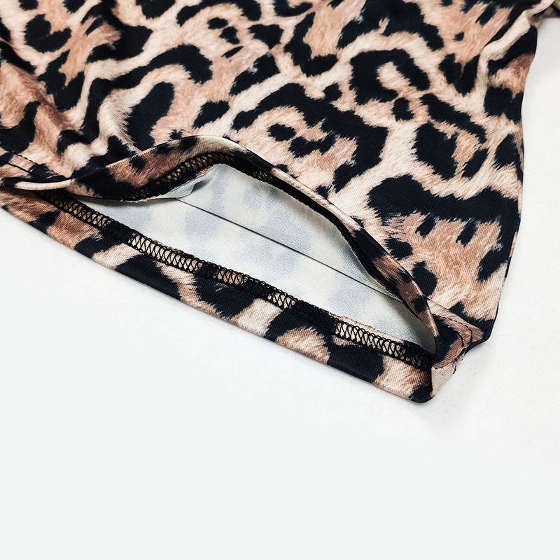 Leopard print camisole dress - Mubimart