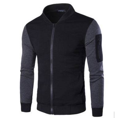 Mens Patchwork Sleeve Jacket - Mubimart