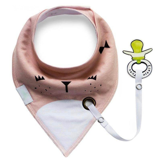 Bib with Pacifier Clip - Mubimart
