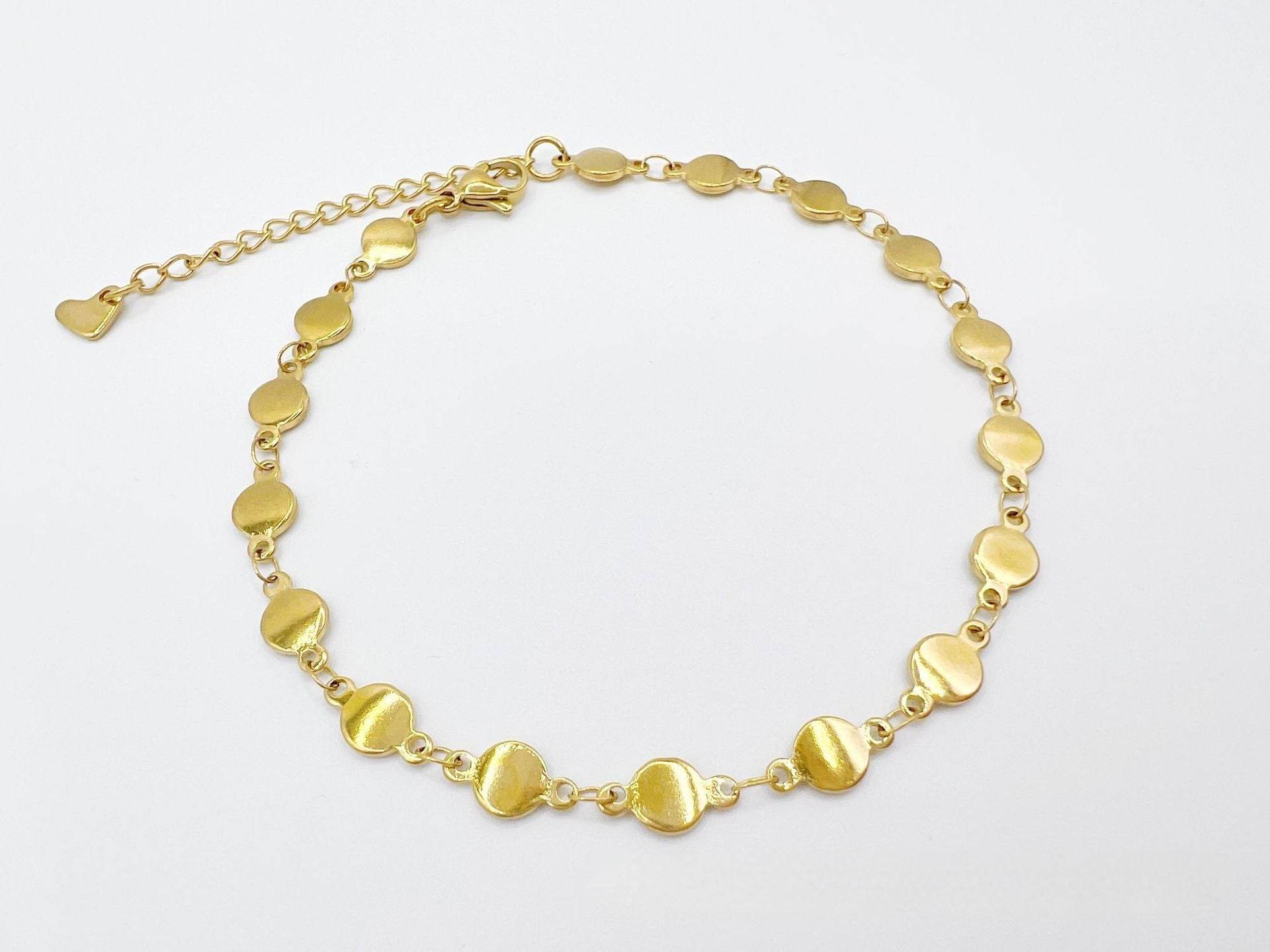 Simple Niche European And American Style Stainless Steel Anklets - Mubimart