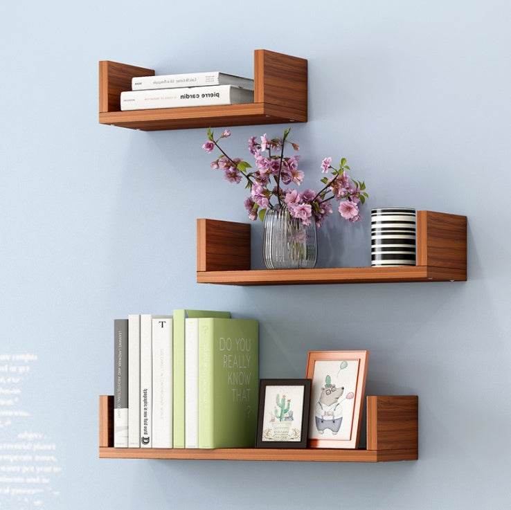 Partition wall shelf U-shaped wall shelf - Mubimart