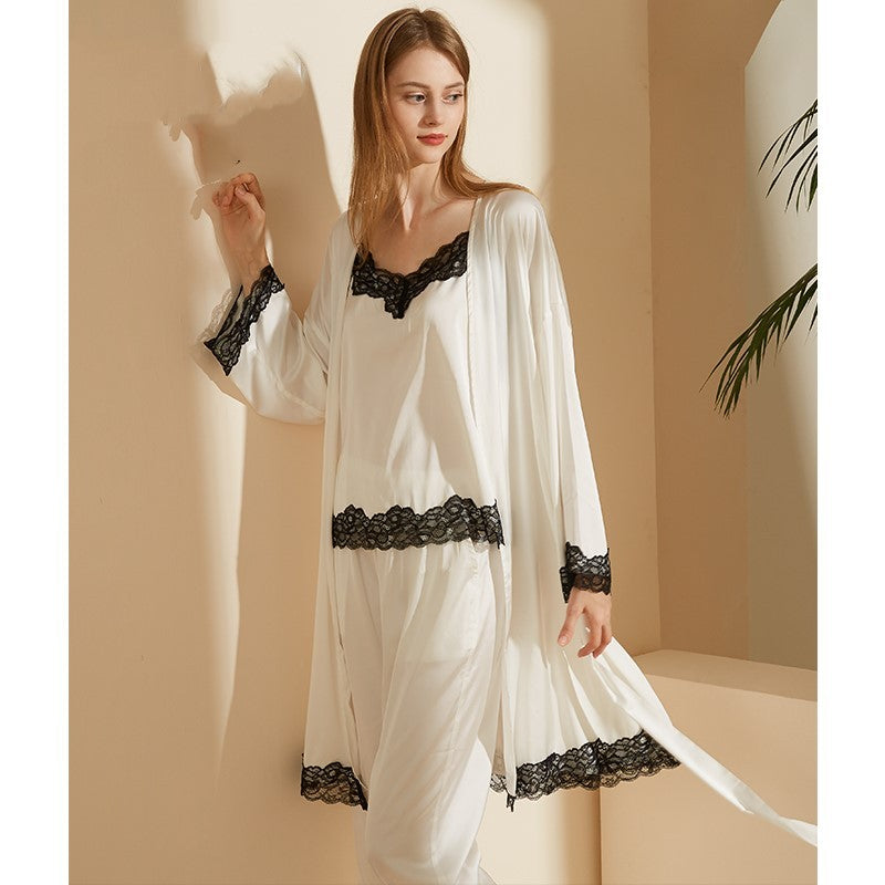 Nightgown suspender trousers lace nightgown - Mubimart -  