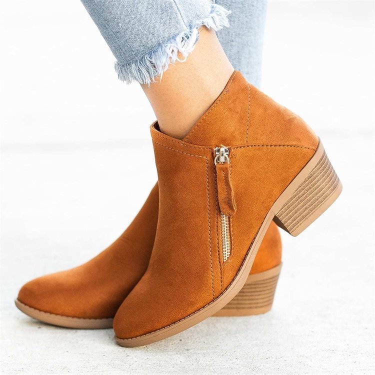 Suede ankle boots