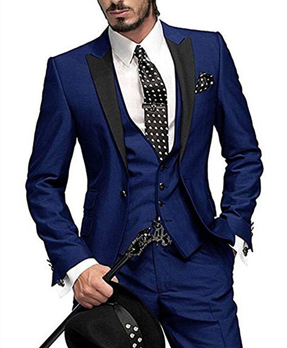 Men's Three-piece Suit Bridegroom Best Man Wedding Suit Men - Mubimart