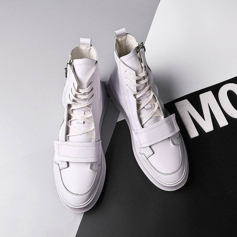 PU leather Men Boots Winter Ankle Boots - Mubimart
