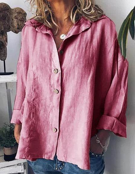 Plus size women's retro shirt - Mubimart
