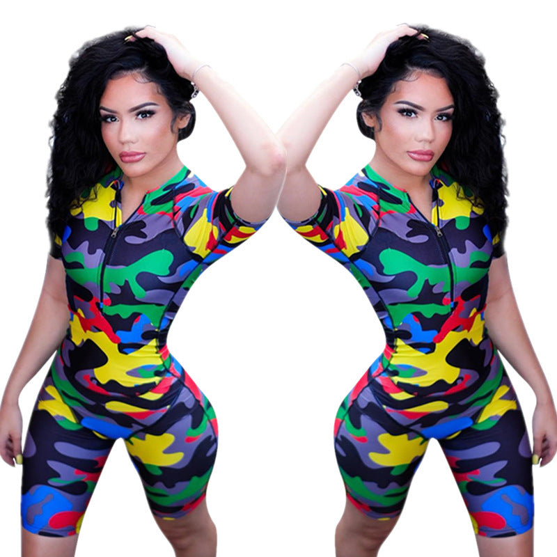 Camouflage bodysuit - Mubimart -  