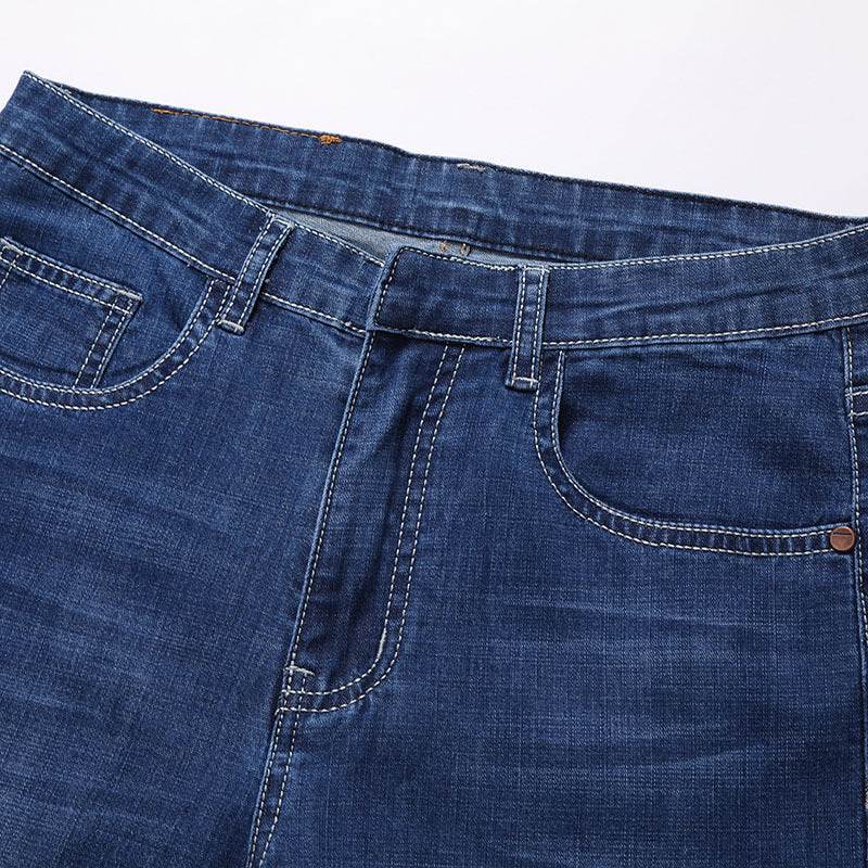 Men's straight-leg slim-fit jeans - Mubimart