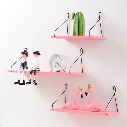 Wooden wall shelf - Mubimart