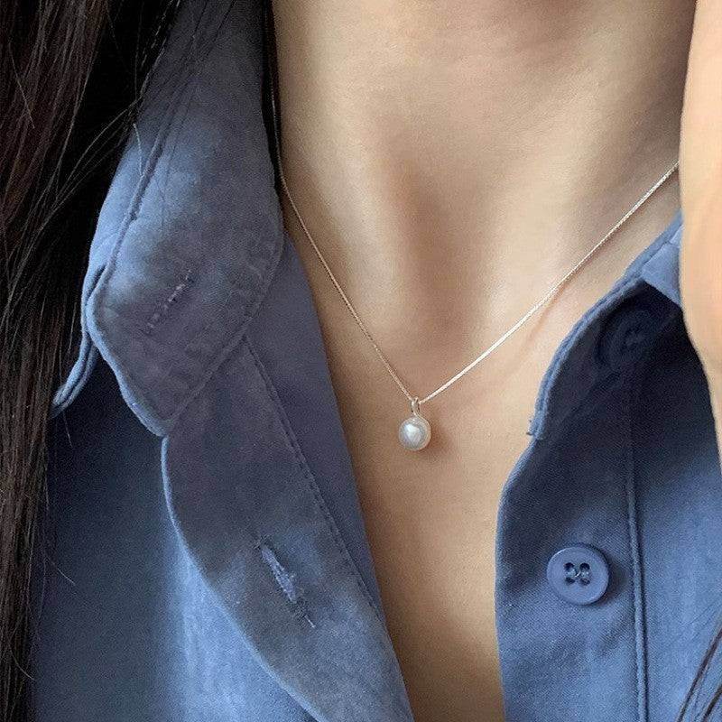 Love Pearl Clavicle Chain Necklace For Women - Mubimart