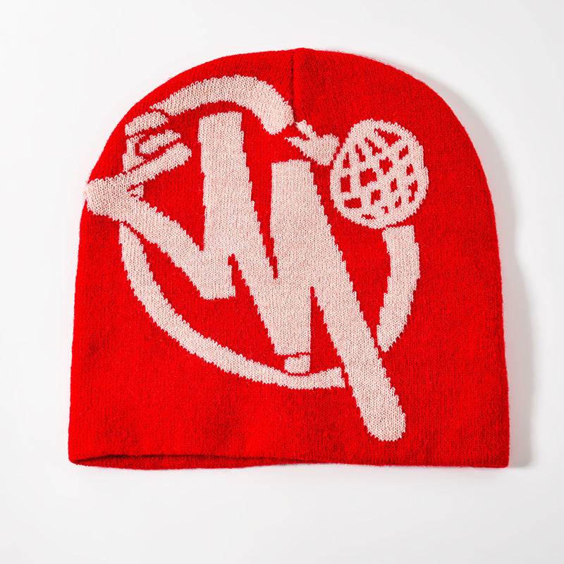 Cap Hip Hop Hat Double Layer Knitted Hat - Mubimart