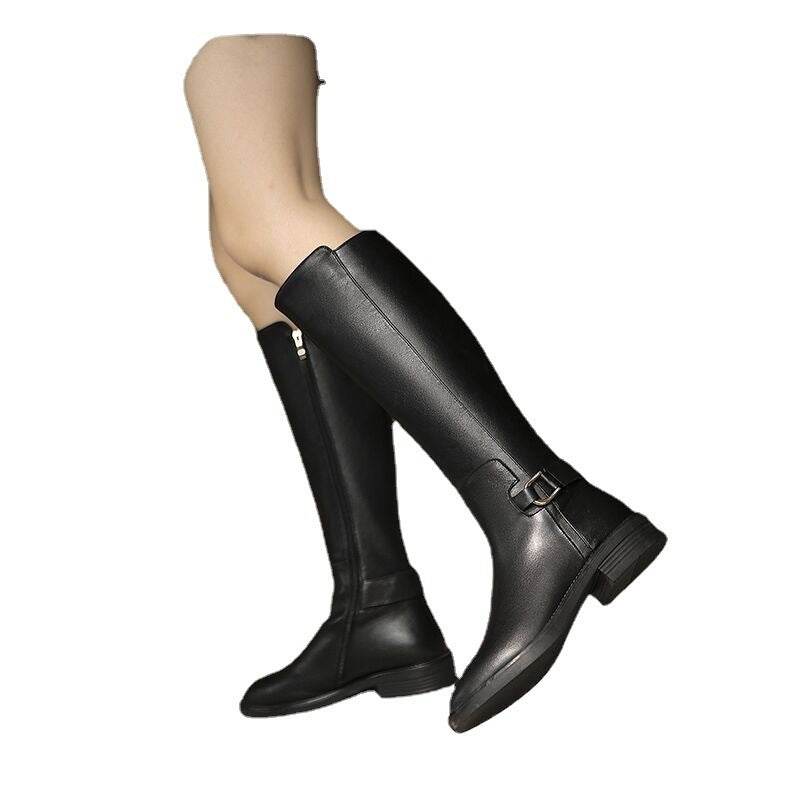 Below The Knee Knee-high Boots Knight Boots Women - Mubimart