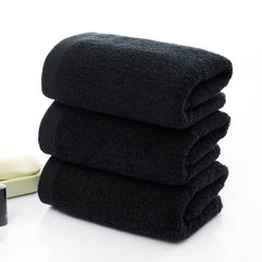 21 strands of black cotton towels - Mubimart - Bath towel sets 