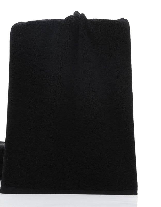 21 strands of black cotton towels - Mubimart