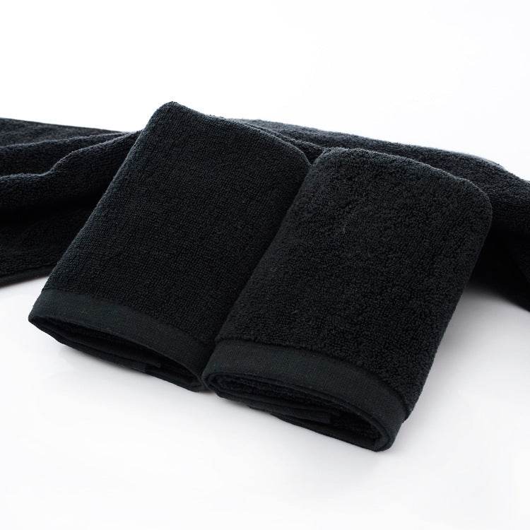 21 strands of black cotton towels - Mubimart