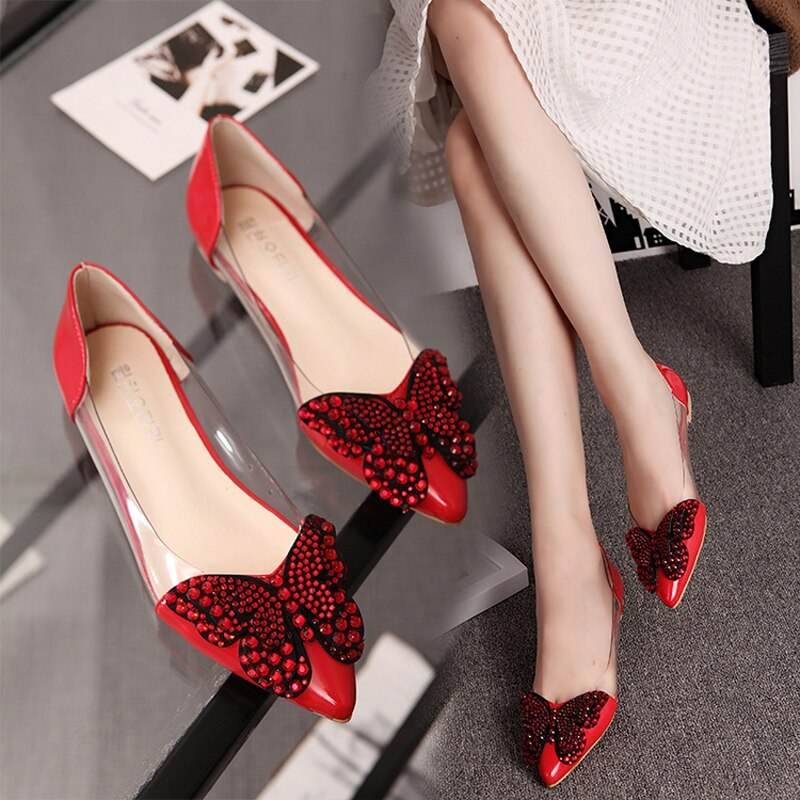Bow flat sandals - Mubimart