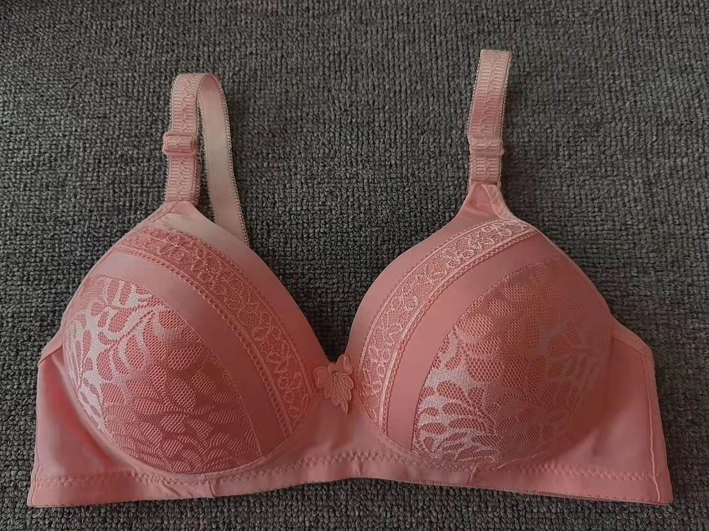 Women's Fashion Back Three Breasted Wireless Bra - Mubimart