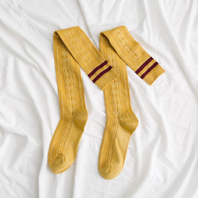 Over the knee socks women high tube thigh socks - Mubimart