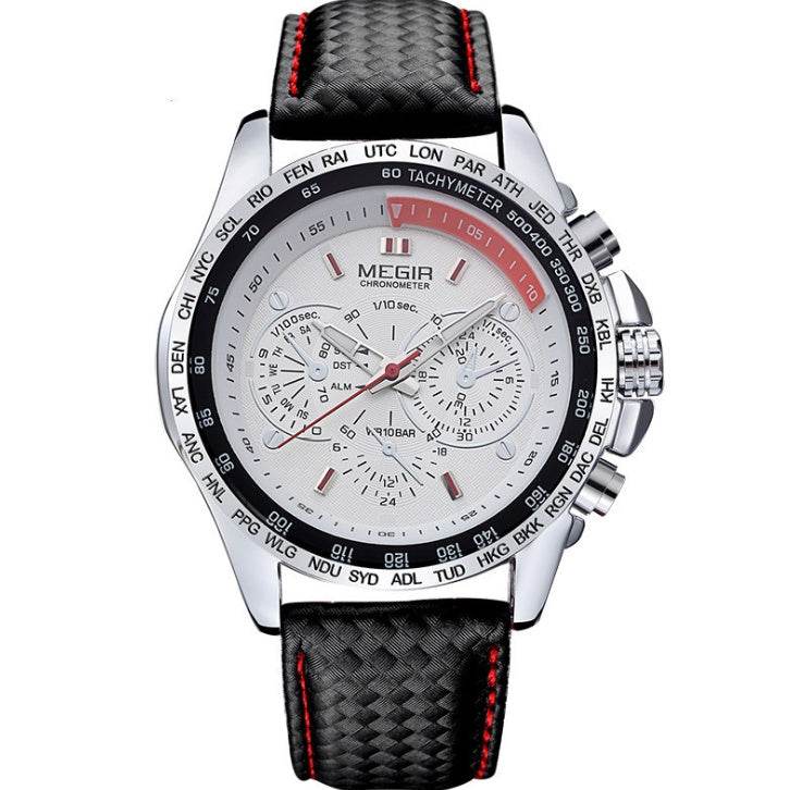 Cheap Wholesale Original 1010 Leather Strap 3ATM Waterproof Quartz Luxury Business Mens Watches - Mubimart