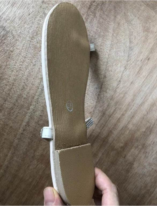Diamond flat sandals slippers - Mubimart