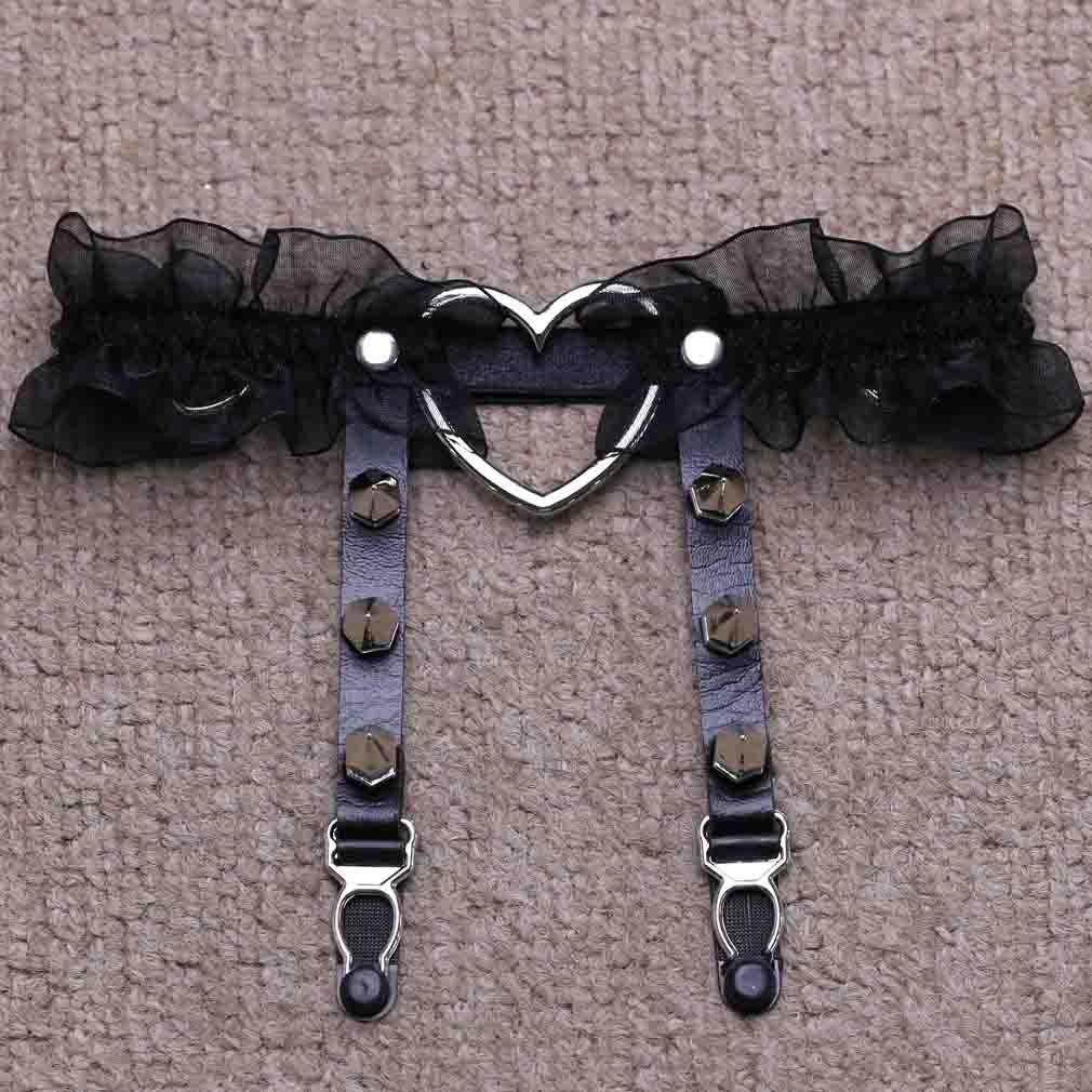 Sexy sexy peach heart garter belt - Mubimart -  