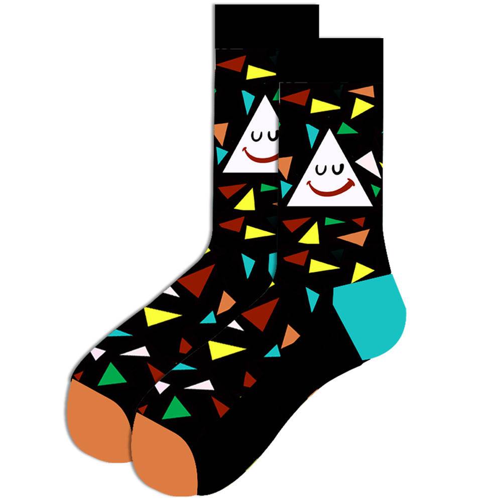 Men's socks Santa Claus Elk Men's Tube Socks Trendy Cotton Socks - Mubimart