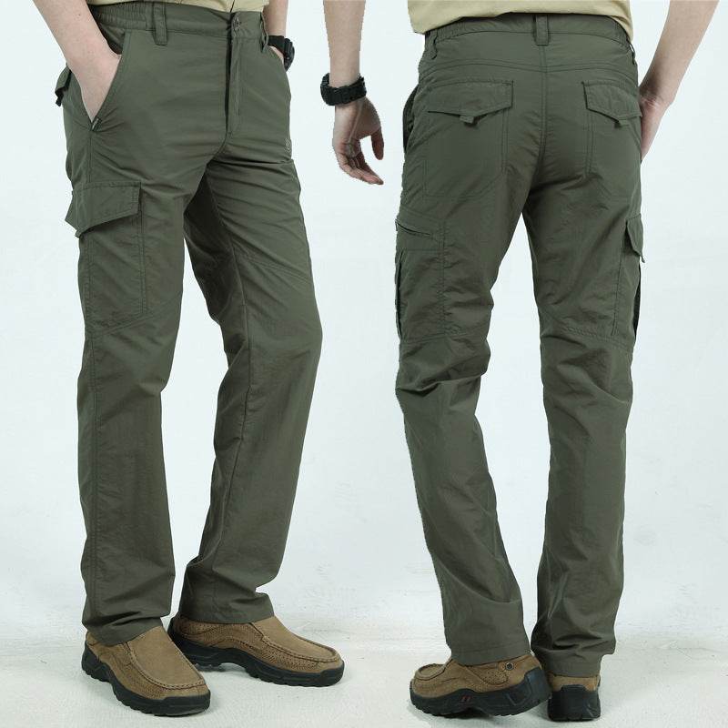 Loose Plus Size Cargo Long Pants Multi-Pocket Pants - Mubimart