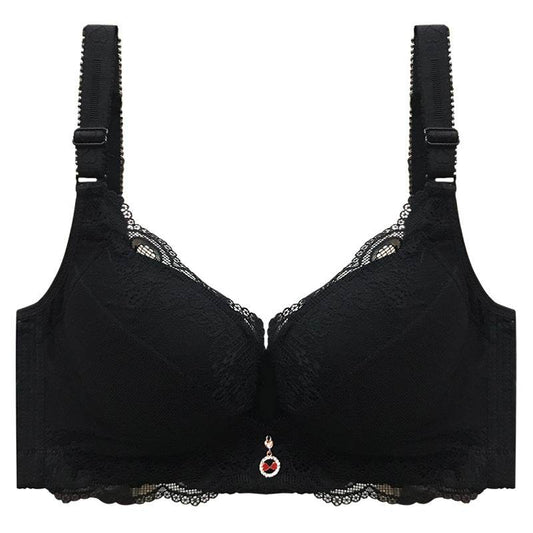 Women's Fashion Temperament Lace Push Up Bra - Mubimart