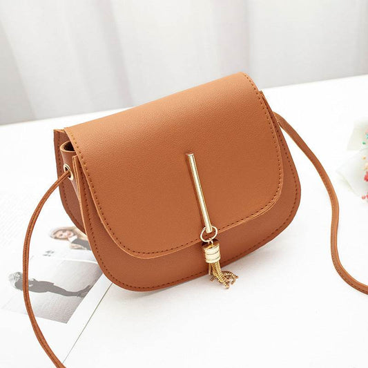 Shoulder bag tassel round bag women bag - Mubimart