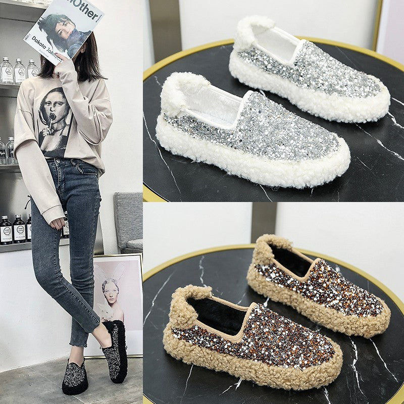 Water drill cotton shoes