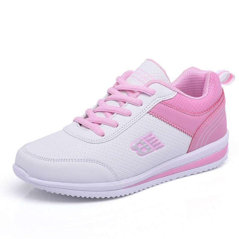 Leather student sneakers women - Mubimart