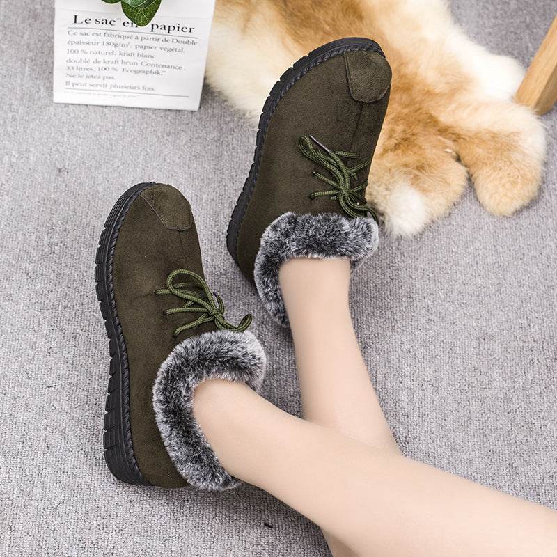 Velvet snow shoes - Mubimart