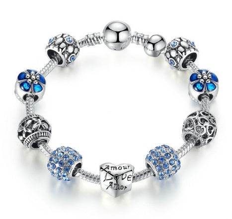 Silver Charm Bracelet - Mubimart