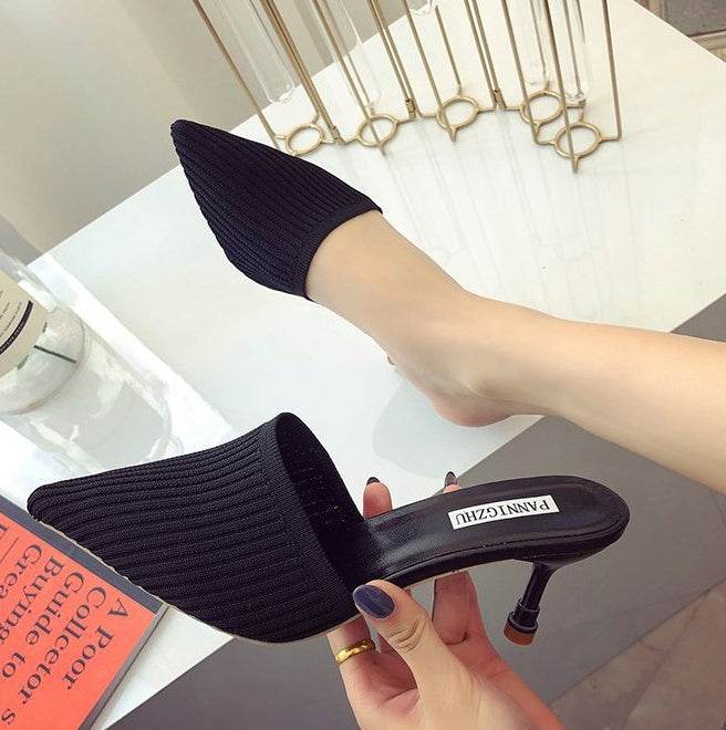 Pointed stiletto sandals - Mubimart