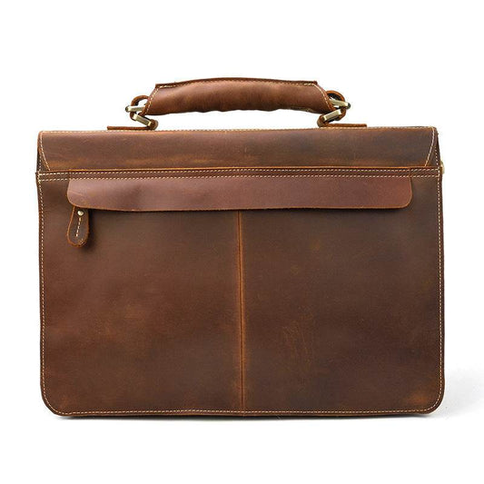 Men's leather briefcase - Mubimart