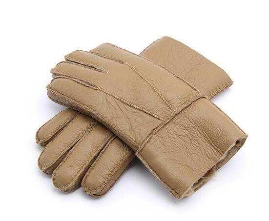 Men's Gloves Sheepskin Fur Gloves - Mubimart