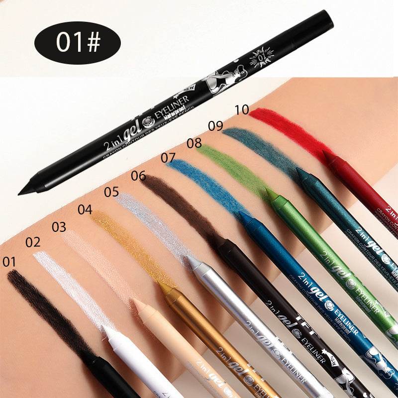 Long Lasting Eyeliner Pen Color Pigment Waterproof Gel Eyeliner Makeup - Mubimart