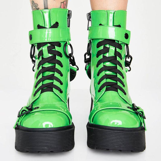 Lace-up booties - Mubimart