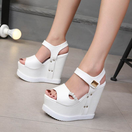 Platform Wedge Sandals - Mubimart