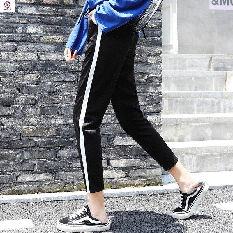 Student's Harem Pants loose body Pants Capris casual pants - Mubimart