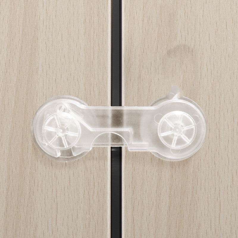 Baby Anti-opening Cabinet Door Transparent Safety Lock - Mubimart